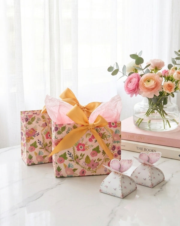 Цэцэгтэй цаасан уут
